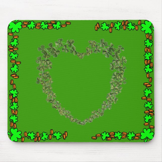 St. Patrick's Day Mouse Pad Musmatta (Framsidan)