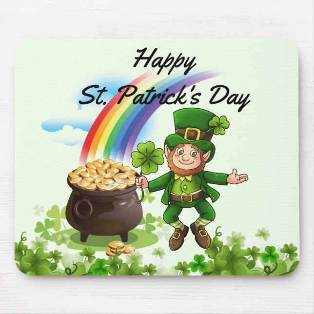 St. Patrick's Day Mouse Pad Musmatta (Framsidan)