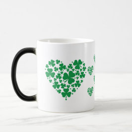 St. Patrick's Day Mugg - Lucky Shamrock Heart Kaff