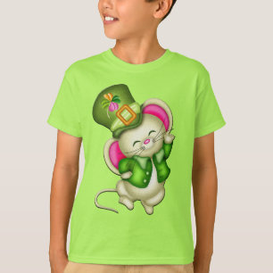 St. Patrick's Day Muspojkar Grön T-shirt