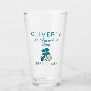 St Patrick's day Namn Klöver Shamrock Beer Glaskopp
