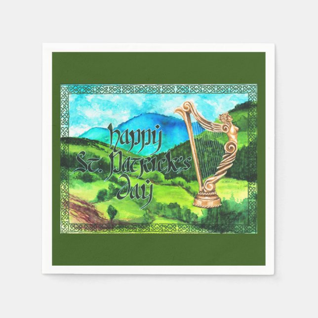 St patrick's day Napkins Pappersservett (Framsidan)