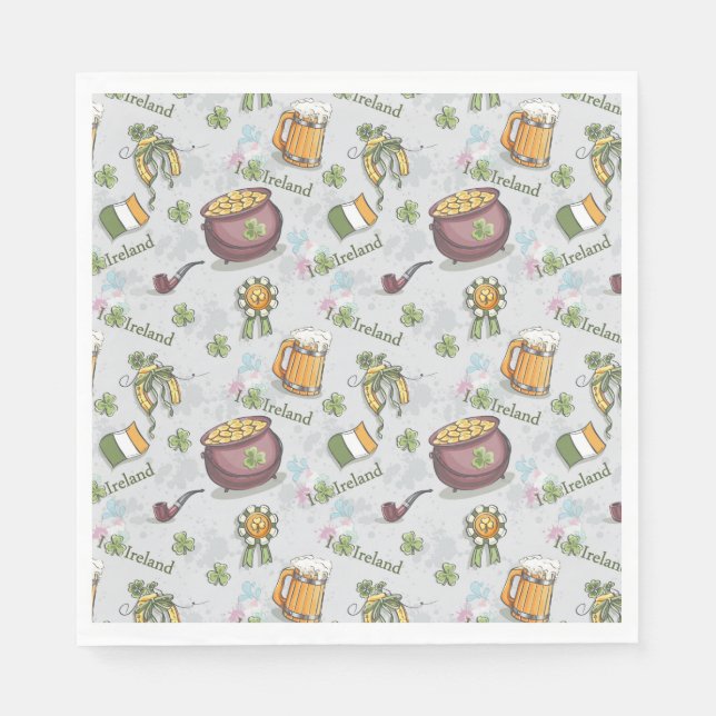 St patrick's day Napkins Pappersservett (Framsidan)