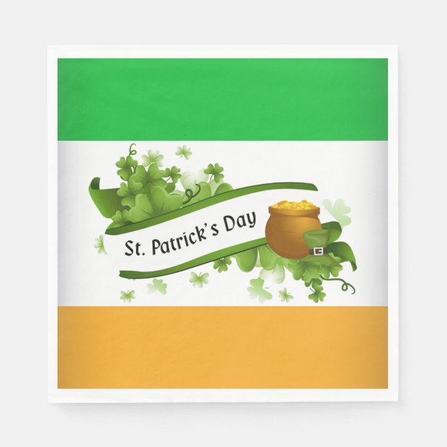 St patrick's day Napkins Pappersservett (Framsidan)