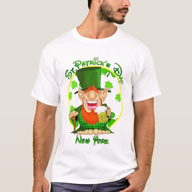 St patrick's day New York T-shirt (Framsida)