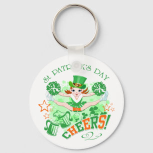 St patrick's day nyckelring