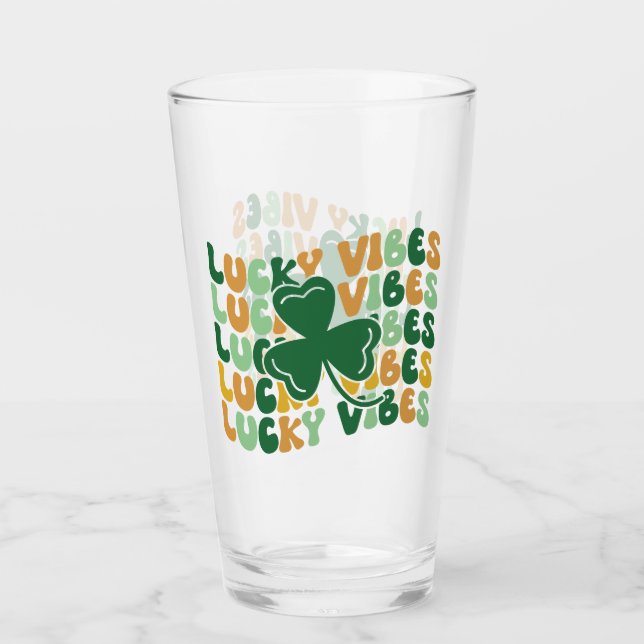 St patrick's day offertglas glaskopp (Framsida)
