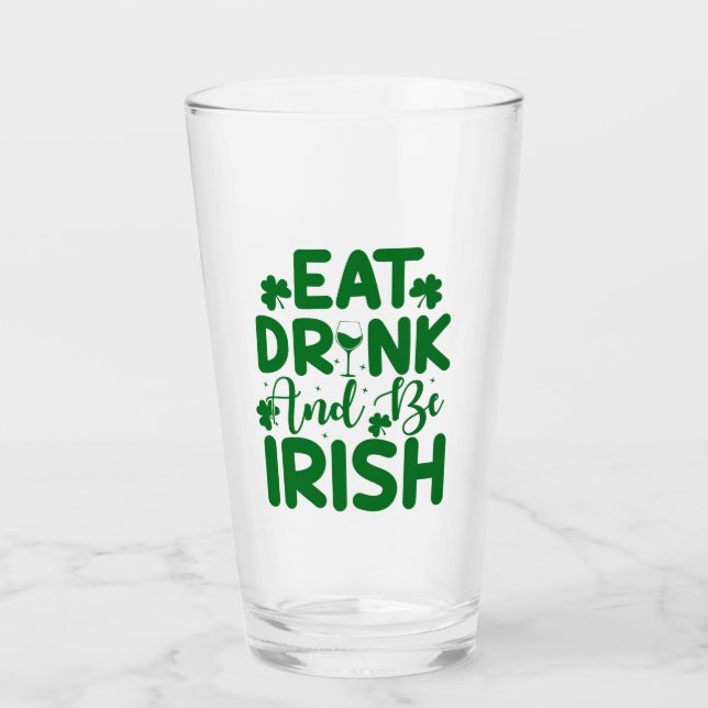 St patrick's day offertglas glaskopp (Framsida)