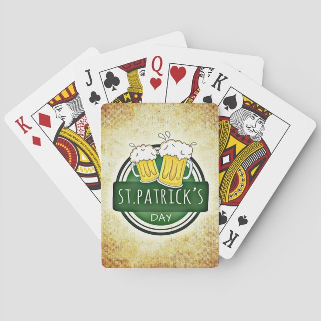 St. Patrick's Day Öl Casinokort (Baksidan)