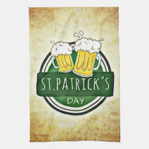 St. Patricks Day-öl Kökshandduk