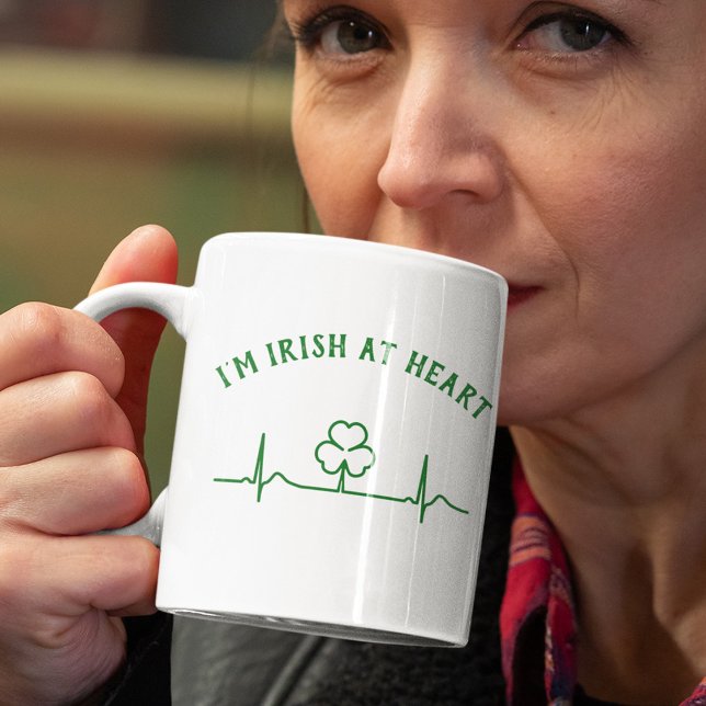 St Patricks Day Ölmugg | Shamrock & Anpassad Text Kaffemugg (Skapare uppladdad)
