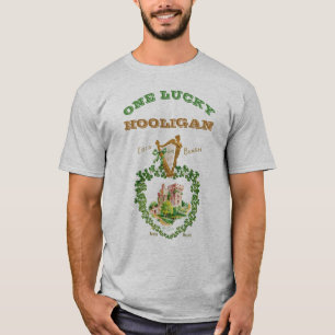 St patrick's day One Lucky Hooligan Blarney Castle T Shirt