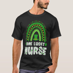 St patrick's day One Lucky Nurse NICU Shamrock Ire T Shirt