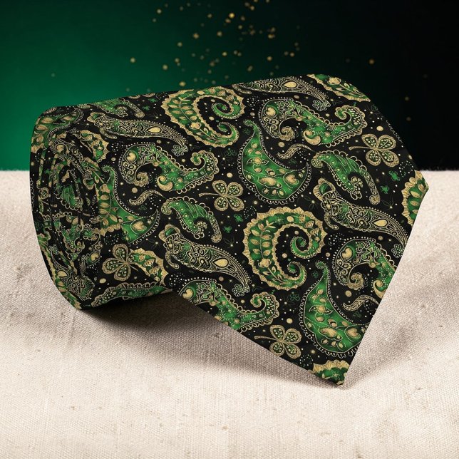 St. Patrick's Day Paisley Custom Necktie Slips (Skapare uppladdad)