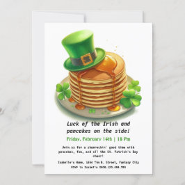St. Patrick's Day-pannkaksparty – Shamrockin' Inbjudningar