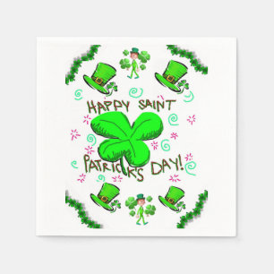 St. Patrick's Day Papper Napkins Pappersservett
