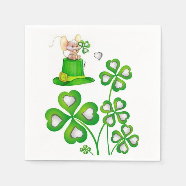 St. Patrick's Day Papper Napkins Pappersservett (Framsidan)