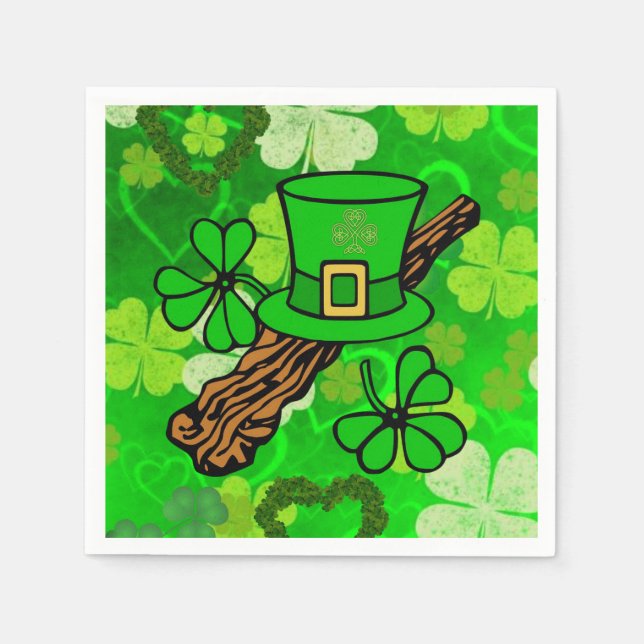 St. Patrick's Day Papper Napkins Pappersservett (Framsidan)