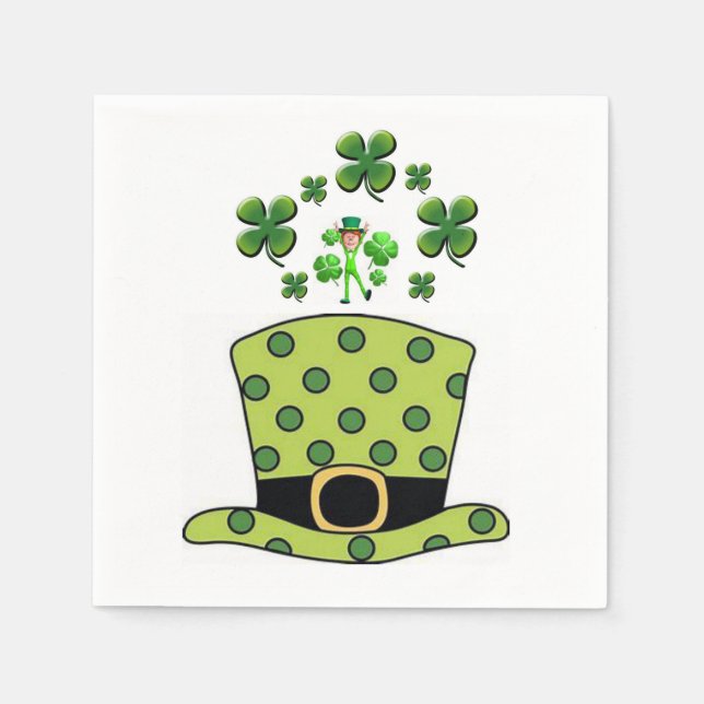 St. Patrick's Day Papper Napkins Pappersservett (Framsidan)
