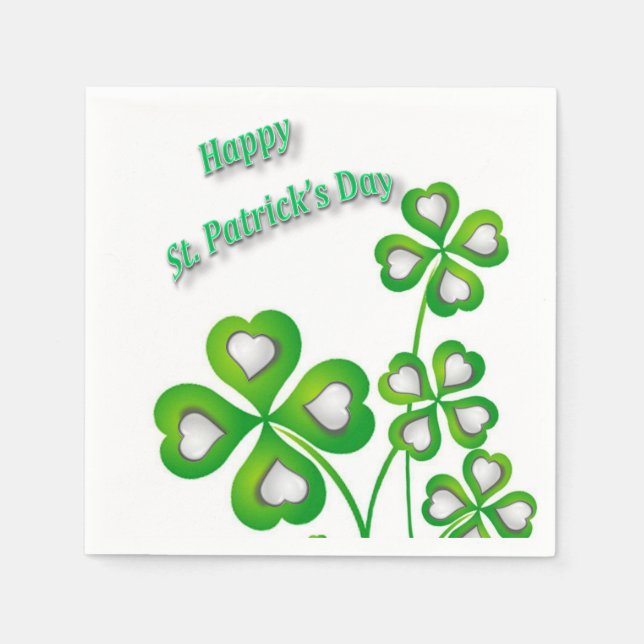 St. Patrick's Day Papper Napkins Pappersservett (Framsidan)