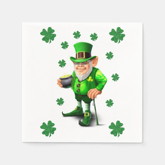 St. Patrick's Day Papper Napkins Pappersservett (Framsidan)