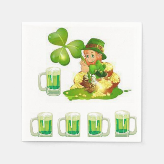 St. Patrick's Day Papper Napkins Pappersservett (Framsidan)