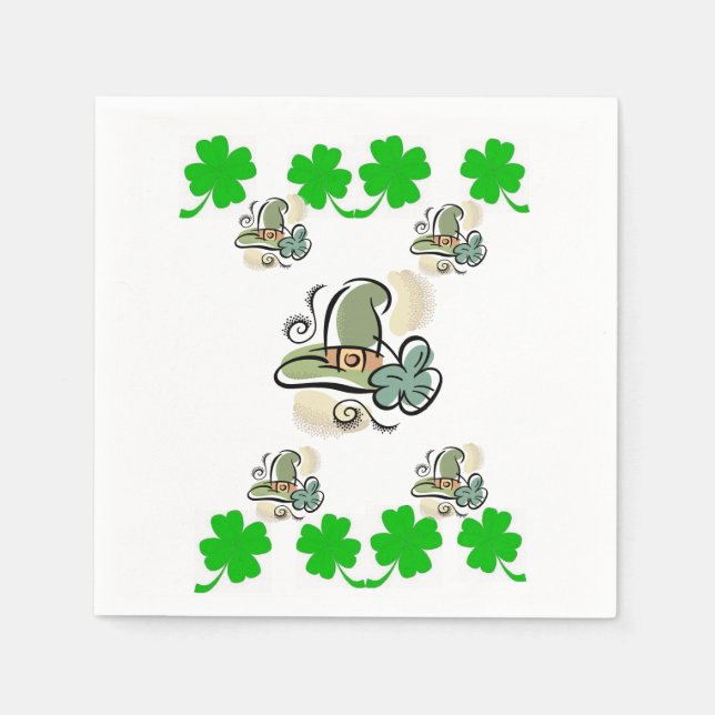 St. Patrick's Day Papper Napkins Pappersservett (Framsidan)