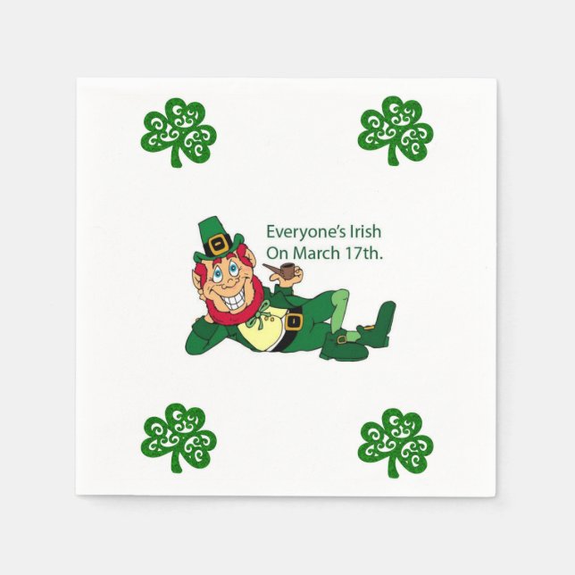 St. Patrick's Day Papper Napkins Pappersservett (Framsidan)