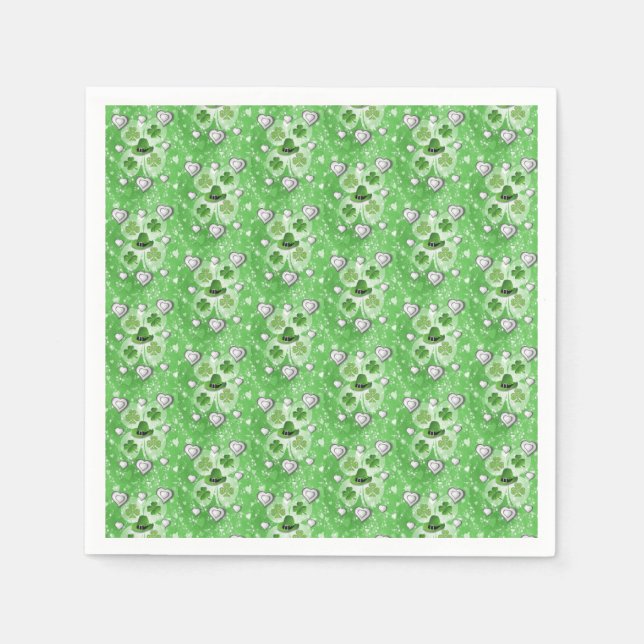 St. Patrick's Day Papper Napkins Pappersservett (Framsidan)