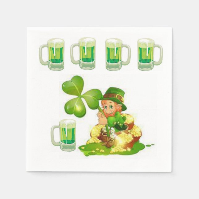 St. Patrick's Day Papper Napkins Pappersservett (Framsidan)