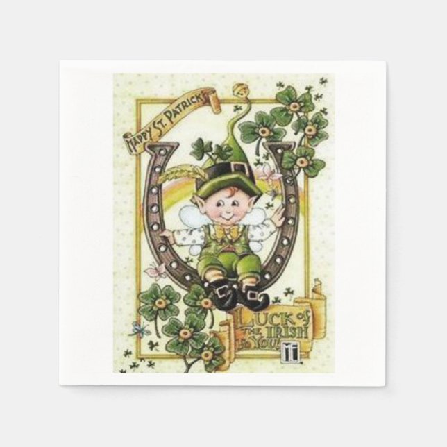 St. Patrick's Day Papper Napkins Pappersservett (Framsidan)