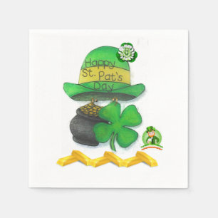 St. Patrick's Day Papper Napkins Pappersservett