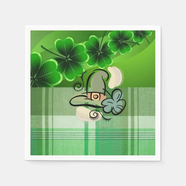 St. Patrick's Day Papper Napkins Pappersservett (Framsidan)
