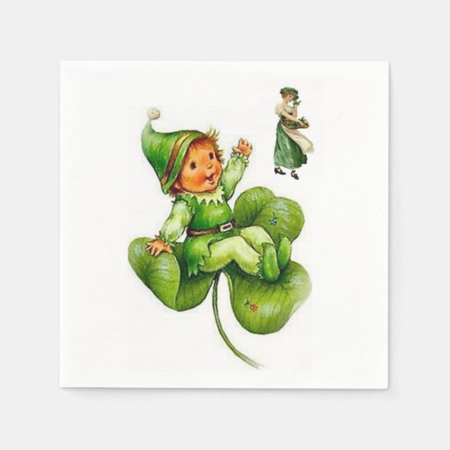 St. Patrick's Day Papper Napkins Pappersservett (Framsidan)