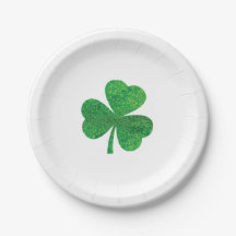 St. Patrick's Day Papper Plate - 7’ Round Lucky Sh