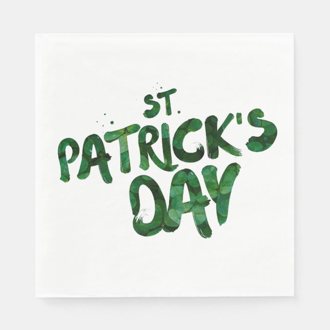 St patrick's day pappersservett (Framsidan)