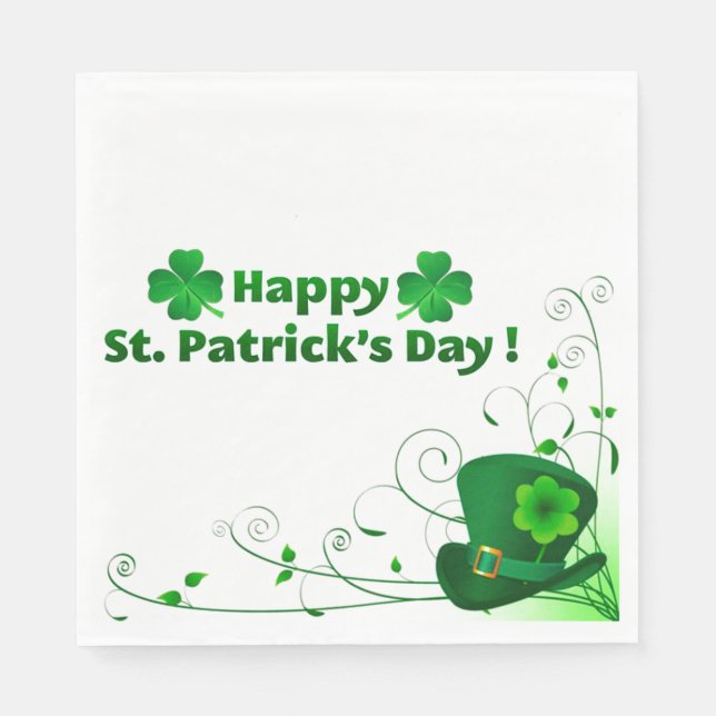 St patrick's day pappersservett (Framsidan)