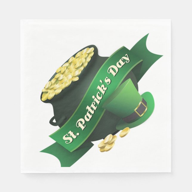 St patrick's day pappersservett (Framsidan)