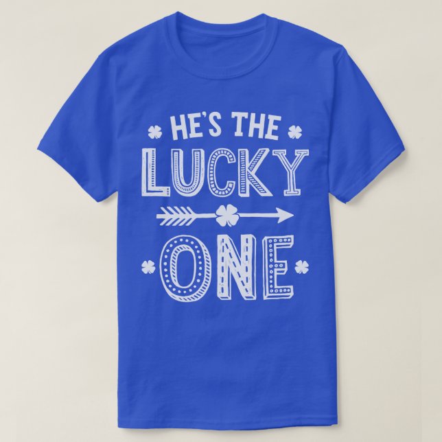 St patricks day Par Hes min Lucky Charm Matchin T Shirt (Design framsida)