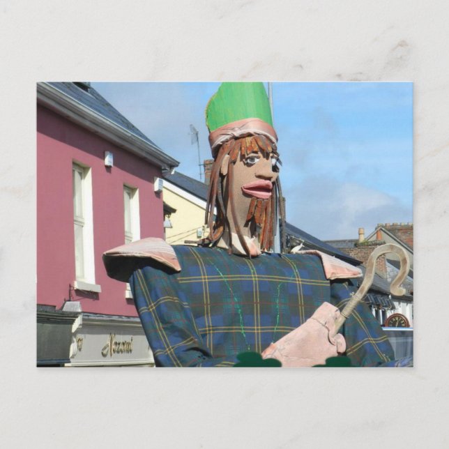 St.Patricks Day Parad i Ennis - Irland Vykort (Framsida)