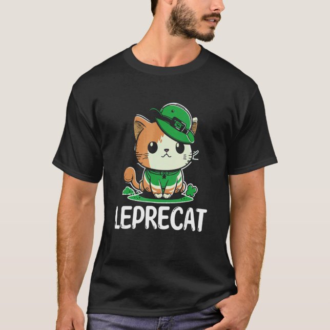 St Patricks Day Parad Leprechaun Rolig irländsk ka T Shirt (Framsida)