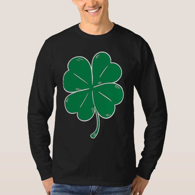 St Patrick's Day Parade Solo Clover Lucky Leaf Dri T Shirt (Framsida)