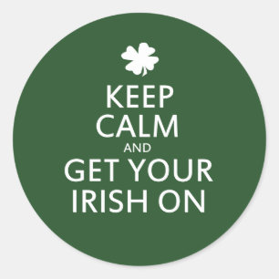 St patricks day Parody Runt Klistermärke