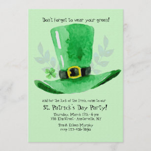 St. Patrick's Day Party bjudan Inbjudningar