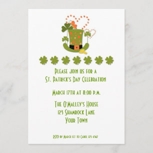 St. Patrick's Day Party bjudan Inbjudningar