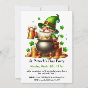 St. Patrick's Day Party bjudande in - massor av öl Inbjudningar