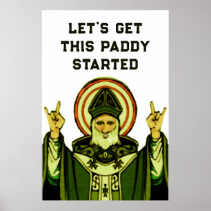 St. Patrick's Day Party Dekoration Poster
