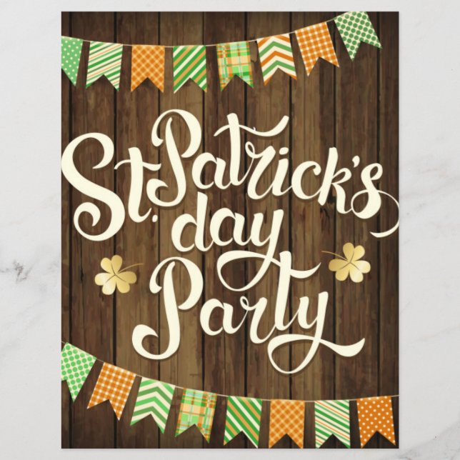 St. Patrick's Day Party Event Flyer (Framsidan)