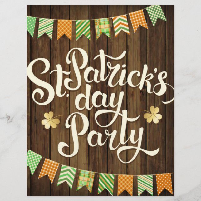 St. Patrick's Day Party Event Flyer (Framsidan)