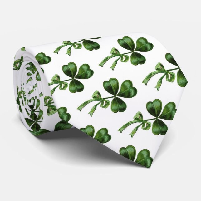 ST PATRICK'S DAY PARTY GRÖNT IRISH SHAMROCK TIE SLIPS (Rullad)
